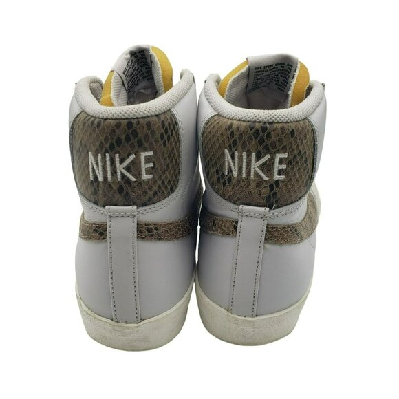 Nike Blazer Mid 77 White Snakeskin Print Hi-Top Sneakers, Men's 10, CI1176-002 - Picture 4 of 12